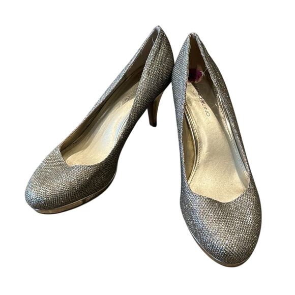 Bandolino Women's Myone Sparkle Pumps Heels Gold Size 8.5 - Picture 2 of 10